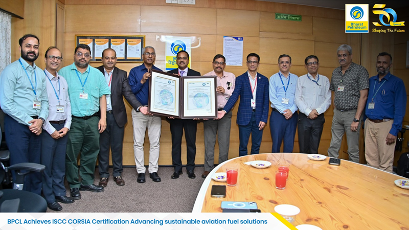 BPCL achieves prestigious ISCC CORSIA certification